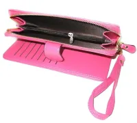 Жіночий гаманець Baellerry Elect New 3846 Pink 20x10 см з відділенням для телефону, жіноче портмоне клатч на 16 відділень для купюр і монет Рожевий
