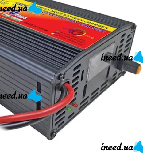 Зарядний пристрій для акумулятора UKC Battery Charger 12V 20A MA-1220A з вбудованим амперметром, Зарядка для акумуляторів авто і мото Чорний