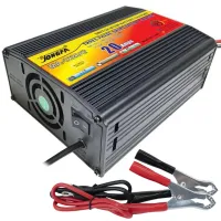 Зарядний пристрій для акумулятора UKC Battery Charger 12V 20A MA-1220A з вбудованим амперметром, Зарядка для акумуляторів авто і мото Чорний