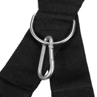 Sports Belts for Body Strength Training Fitness Sled Harness Vest Acceleration Harness with Rings Fitness Belt for Sports Black