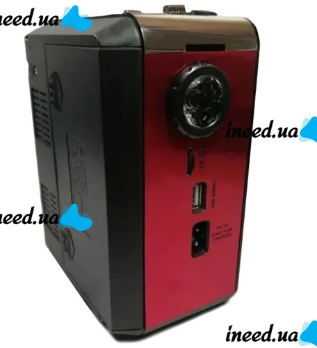 Golon RX-9133 rechargeable radio with flashlight and built-in SD player, USB, mains with battery, FM Radio Receiver Battery-powered speaker