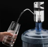Automatic Water Pump for a bottle of Water Dispenser XL-129 Silver, Portable Battery Pump Electric Dispenser Dispenser for Cooler