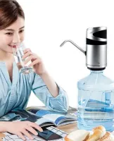 Automatic Water Pump for a bottle of Water Dispenser XL-129 Silver, Portable Battery Pump Electric Dispenser Dispenser for Cooler