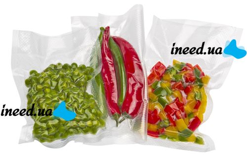 Вакуумные пакеты для вакууматора, вакуумного упаковщика 5 м х 25 см в рулоне, пленка для хранения пищевых продуктов