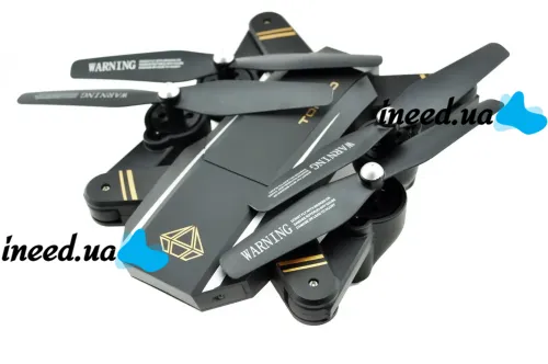 Квадрокоптер складаний професійний D5HW DRONE s9 Phantom Pro з WIFI камерою, Дрон з підсвічуванням на акумуляторі Коптер на радіокеруванні 4 DRC V4