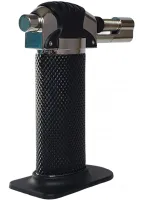 Gas turbo lighter burner Antai 0595 with piezo ignition and stand, Turbo burner soldering iron Atomic with fire control up to 1300°C for barbecues
