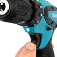Акумуляторний набір Makita 2в1 Шуруповерт DF330DWE міні болгарка Meterk W-153-7 12V 2Ah, Набір Макіта з 2 акумуляторами і насадками в кейсі
