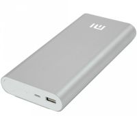 Портативное зарядное устройство Xiaomi MI Power Bank 20800 mAh внешний аккумулятор, зарядка для телефона IOS Android повербанк 2.1А USB Серебристый