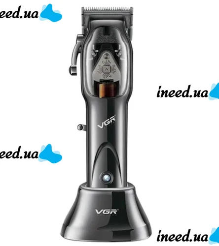 VGR V-653 Wireless Shave Trimmer, Cordless Hair and Beard Trimmer with stand and attachments 10W V653 Black