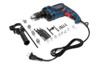 Ударний дриль Bosch GSB 13 re Professional 600W в кейсі з набором інструментів