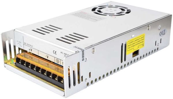 Универсальный блок питания адаптер 12V 30A 360W Brille S-360-12 Metall для SMD светодиодных лент мониторов