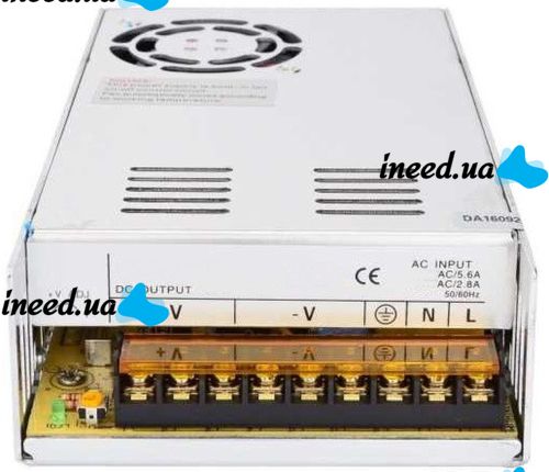 Universal Power Supply Adapter 12V 20A 240W Brille S-240-12 Metall for SMD LED Strip Monitors
