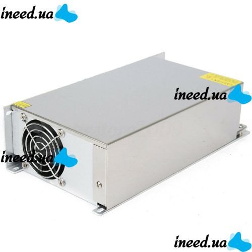 Універсальний блок живлення адаптер 12V 50A 600W Brille S-600-12 Metall для SMD світлодіодних стрічок моніторів