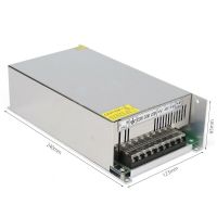 Універсальний блок живлення адаптер 12V 50A 600W Brille S-600-12 Metall для SMD світлодіодних стрічок моніторів