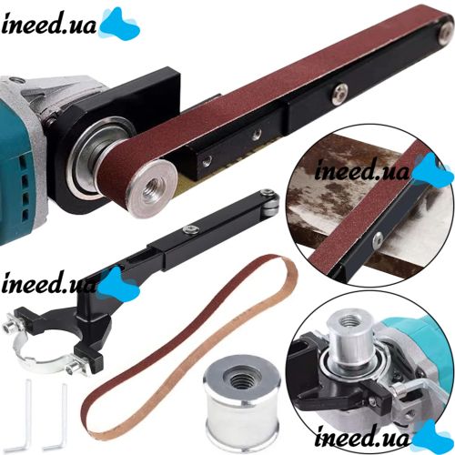 Belt sander adapter RUOKTOOL FT-140 M10 M14 on a Bulgarian Bulgarian milling machine 100mm/115mm/125mm, Grinder for polishing wood metal with 2 belts
