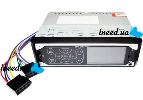 Car stereo ISO Pioneer MP3-3883 car stereo with touch buttons