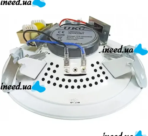 Ceiling Speakers UKC CS-5500BM 6W Waterproof Ceiling Acoustics Stereo Speaker for Ceiling Mounting CS 5500 5.5" for Home White