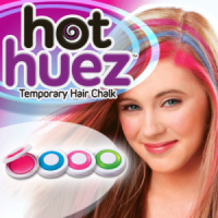 Colored crayons hair powder hot huez original Hot huez - instant coloring