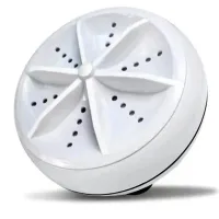 Портативная ультразвуковая мини стиральная машина Ultrasonic Turbine Wash 523-1 с кабелем USB, Машинка для стирки от повербанка Белая
