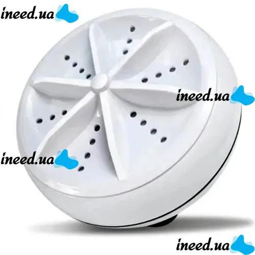 Портативная ультразвуковая мини стиральная машина Ultrasonic Turbine Wash 523-1 с кабелем USB, Машинка для стирки от повербанка Белая