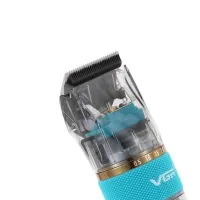 Профессиональная беспроводная окантовочная машинка VGR V-695 для стрижки волос, Аккумуляторный триммер бритва для окантовки бороды и усов Прозрачный