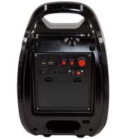 Portable Wireless Bluetooth Speaker Suitcase X-BASS Golon RX-810BT with Light Music and Microphone, Acoustic Bluetooth System with Karaoke Black