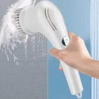 Електрична бездротова щітка Electric Cleaning Brush для миття та прибирання 5 в 1 багатофункціональна акумуляторна USB щітка з насадками для чищення