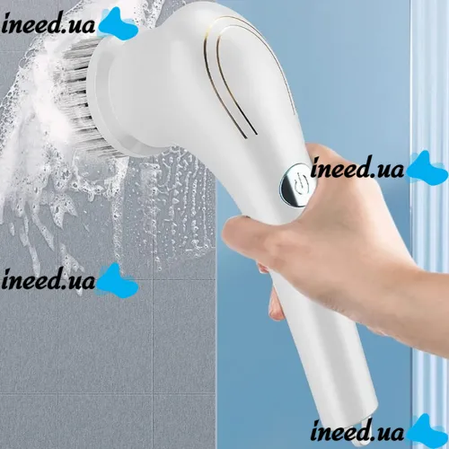 Електрична бездротова щітка Electric Cleaning Brush для миття та прибирання 5 в 1 багатофункціональна акумуляторна USB щітка з насадками для чищення