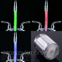 Nozzle on the faucet water illumination improved turbine,
