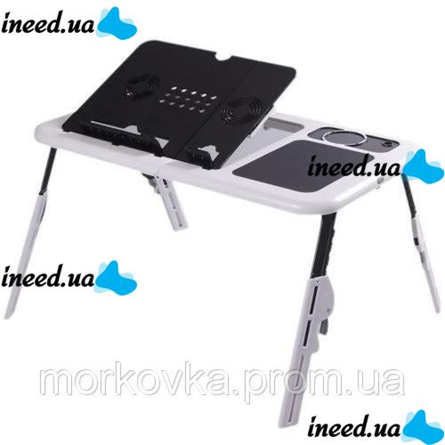 Підставка столик для ноутбука E-Table LD 09 2ма USB кулерами, Етейбл, е тейбл