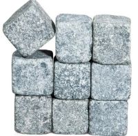 Охолоджуючі камені для віскі Whiskey Stones WS віскі Стоунс 9 штук, набір каменів з стеатиту для охолодження напоїв з мішечком в картонній коробці