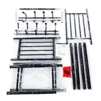 Напольная вешалка для одежды в прихожую New simple floor clothes rack 60х29, 5х151 см Универсальная металлическая передвижная стойка Черная