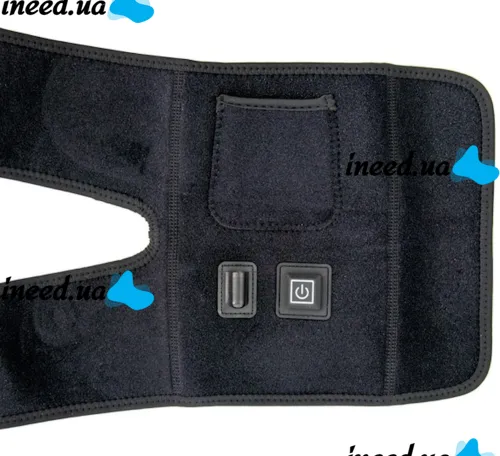 Universal Bandage Knee Warmer ThermaFix TP-02 Heated by USB, Warming Knee and Shoulder Pad 3 Modes 5V Black