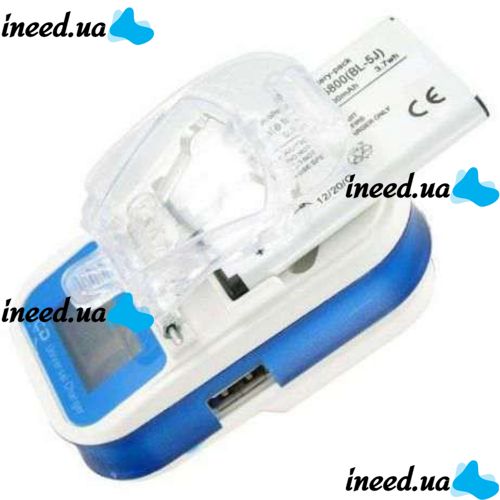 Universal charger Jabka HY02 with LCD display and USB for charging removable batteries