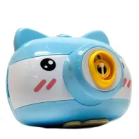 Children's soap Bubble Generator Pig Bubble Camera HJ-458 in the form of a camera, a toy camera for blowing soap bubbles on batteries
