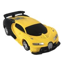 Children's Transformer Bugatti Robot Car 889-19 Radio-controlled Bugatti Robot Car on the Remote Control with Light and Sound for Children Yellow