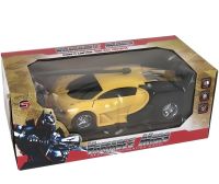 Children's Transformer Bugatti Robot Car 889-19 Radio-controlled Bugatti Robot Car on the Remote Control with Light and Sound for Children Yellow