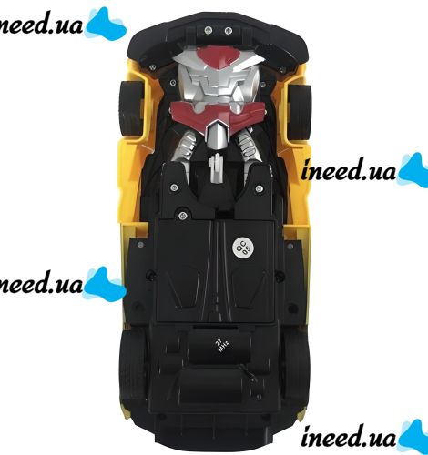 Children's Transformer Bugatti Robot Car 889-19 Radio-controlled Bugatti Robot Car on the Remote Control with Light and Sound for Children Yellow