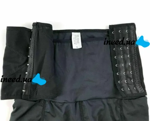 Corrective panties-shorts Body Hip Pants for buttocks enlargement with an overstated high waist and push-up effect, thigh-tightening Black