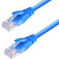 Високошвидкісний мережевий LAN кабель патч корд UTP Cat5e 25 метрів RJ - 45 для підключення до комп'ютера Інтернету, комутаційний ethernet шнур Синій