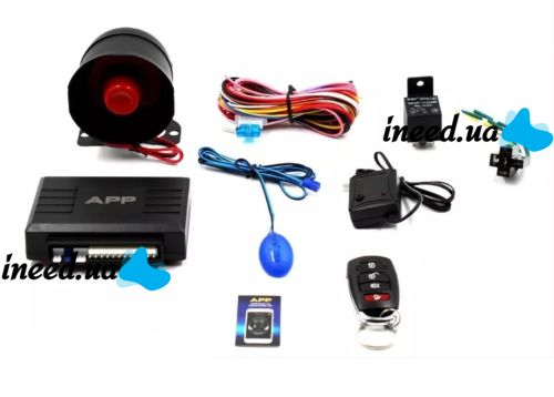 Універсальна Автомобільна двостороння сигналізація Car Alarm 2WAY KD-3000 APP 12V з управлінням від телефону Автосигналізація з сиреною для машини
