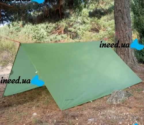 Туристический водонепроницаемый тент MHZ НФ-00008365 Green 3x3 м от дождя и солнца, Шатер для кемпинга с силиконовым покрытием в чехле Зеленый