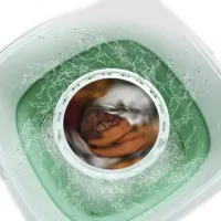 Folding Silicone Washing Machine Bucket Folding Washing Machine Maxtop BX-3, Compact Portable Household Mini Washing Machine SZ-588 7399