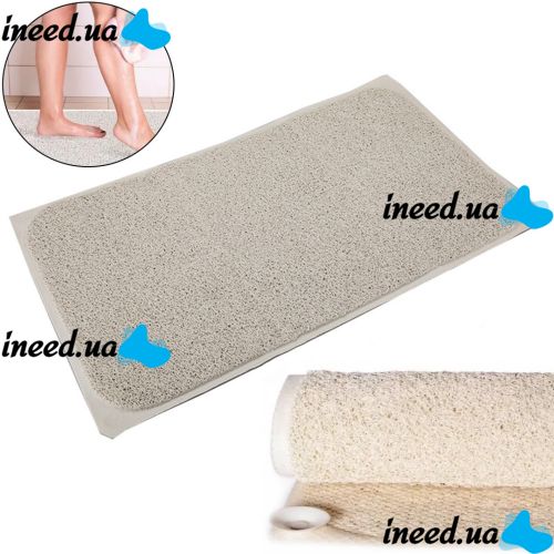 Антиковзаючий килимок для ванної кімнати на присосках Aqua Rug 29,5 * 17,25 см, нековзний вбираючий килимок у ванну з присосками ( Аква Раг )