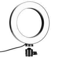 Кольцевая USB LED лампа Bracket Fill Light Live K315 16см 6" со штативом и двумя держателями настольная светодиодная Multi-Position Ring Broadcasting