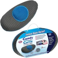 Подушка ортопедична поперекова Back Support Pillow Comfy Curve з ефектом пам'яті, Подушка для полегшення болю під спину з м'яким покриттям для сну