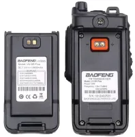 Двухдиапазонная рация радиоприемник Baofeng UV-9R Plus 8W на 128 каналов до 10 км, Цифровая радиостанция с гарнитурой и встроенным FM радио Черная