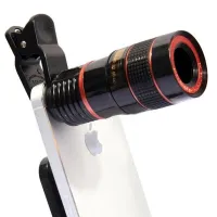 Magnifying Lens for Mobile Phone Telescope TV-8045 8x, Mobile Telescope with 8x Magnification focusing Images on a clothespin