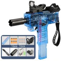 Електричний іграшковий УЗД пістолет-кулемет Nagelbag UZI-SMG з 24шт поролоновими снарядами для дітей