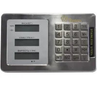 Electronic trade scales Domotec up to 350 kg 40x50, commodity platform, bazaar scales up to 300 kg with stand